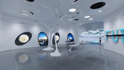 现代科技展厅3D模型下载